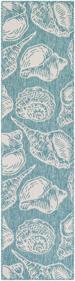 Detail image of 2' x 8' Easy-Clean Coastal Indoor / Outdoor Runner Rug