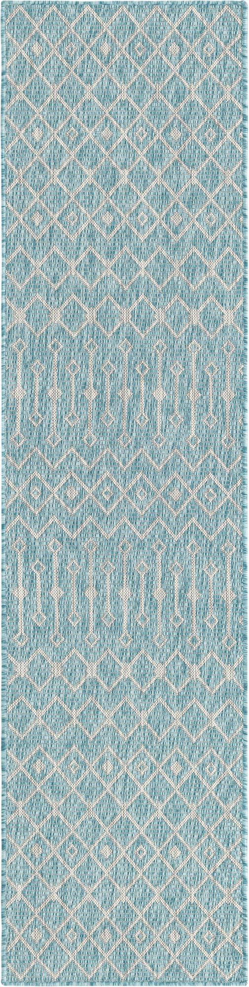2' x 8' Easy-Clean Lattice Indoor / Outdoor Runner Rug
