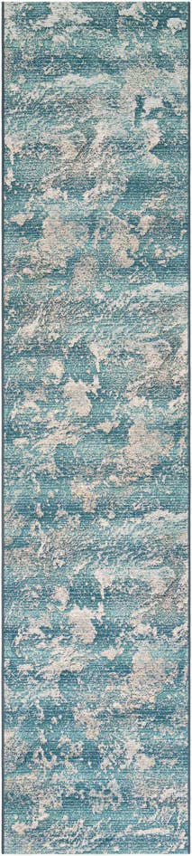 Detail image of 2' 7 x 12' Easy-Clean Modern Indoor / Outdoor Runner Rug