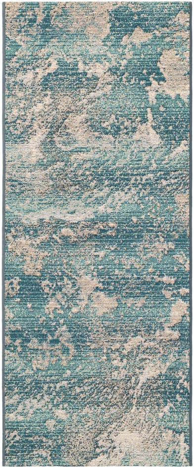 Detail image of 2' x 5' Easy-Clean Modern Indoor / Outdoor Runner Rug