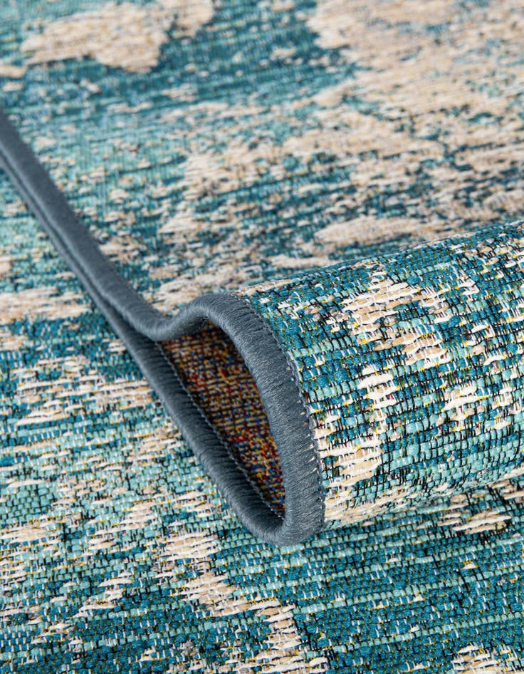 Detail image of 2' x 5' Easy-Clean Modern Indoor / Outdoor Runner Rug