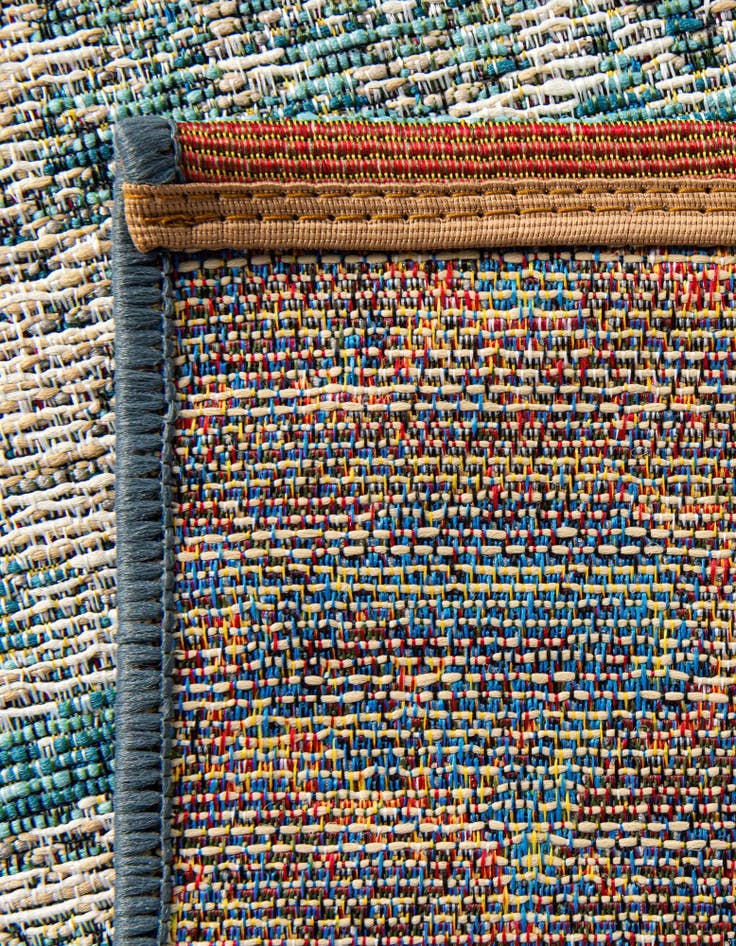 Detail image of 2' x 5' Easy-Clean Modern Indoor / Outdoor Runner Rug
