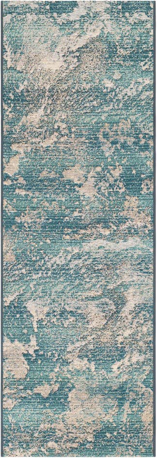 Detail image of 2' x 6' Easy-Clean Modern Indoor / Outdoor Runner Rug