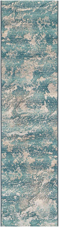 Detail image of 2' x 8' Easy-Clean Modern Indoor / Outdoor Runner Rug