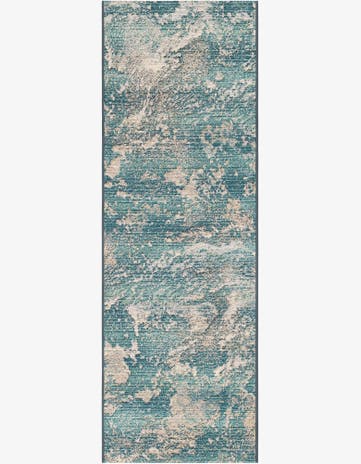 2' x 6' Easy-Clean Modern Indoor / Outdoor Runner Rug