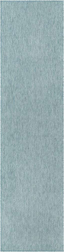 2' 7 x 10' Easy-Clean Solid Indoor / Outdoor Runner Rug