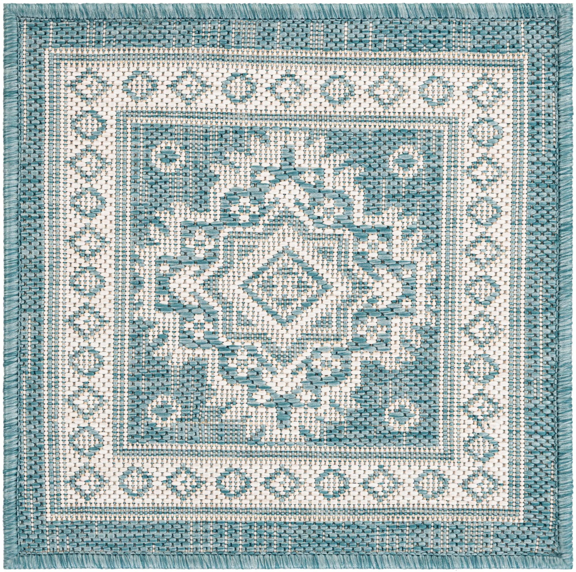 1' 4 x 1' 4 Easy-Clean Aztec Indoor / Outdoor Sample Rug