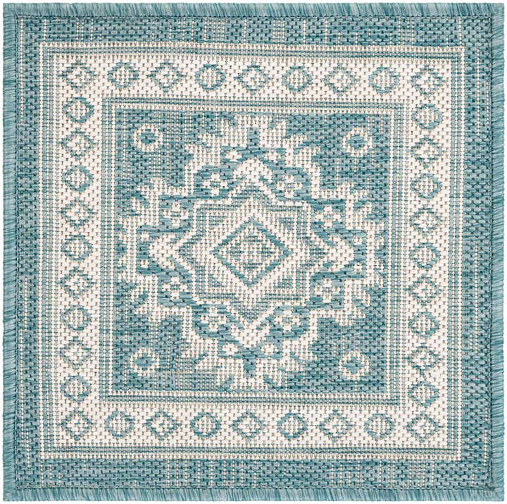 1' 4 x 1' 4 Easy-Clean Aztec Indoor / Outdoor Sample Rug