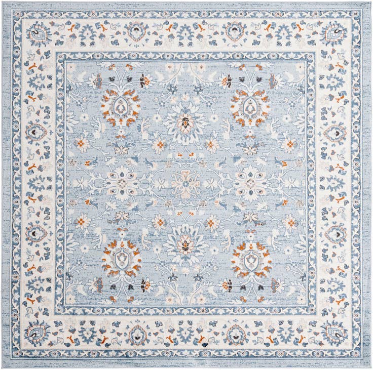 Detail image of 7' 10 x 7' 10 Charlotte Square Rug