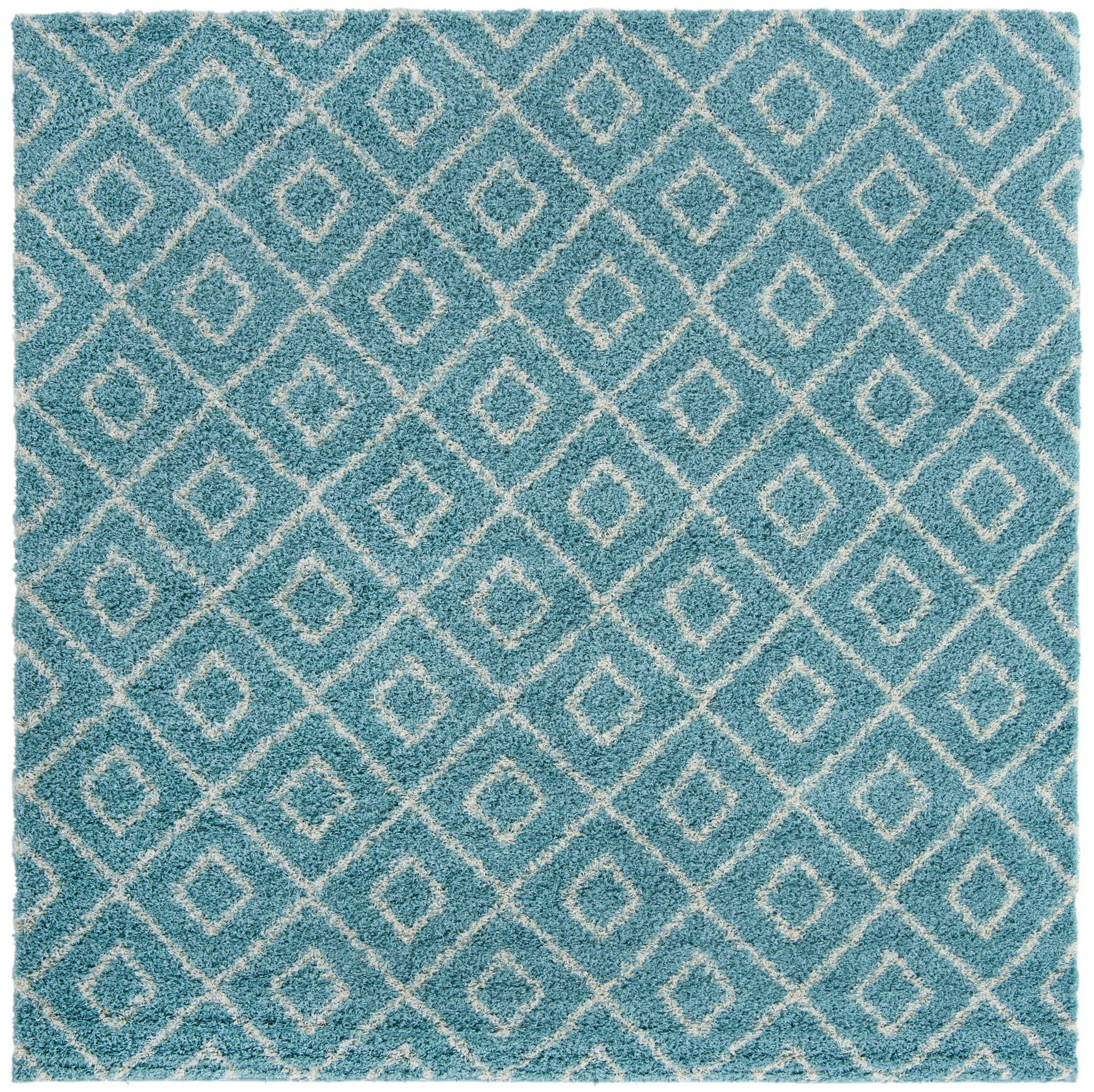 10' x 10' Lattice Shag Square Rug