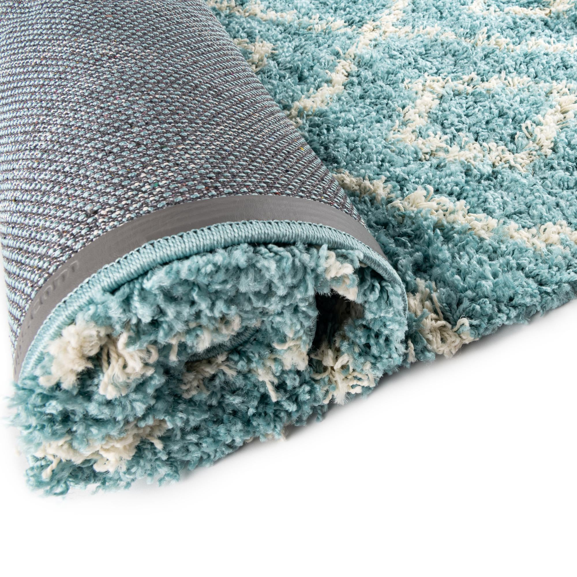 3' 3 x 3' 3 Lattice Shag Square Rug