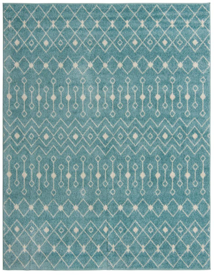Detail image of 7' 10 x 7' 10 Moroccan Trellis Square Rug