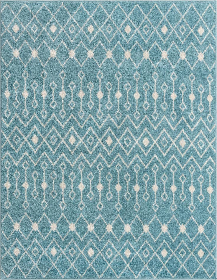 Detail image of 6' x 6' Moroccan Trellis Square Rug
