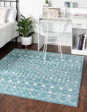 10' x 10' Moroccan Trellis Square Rug