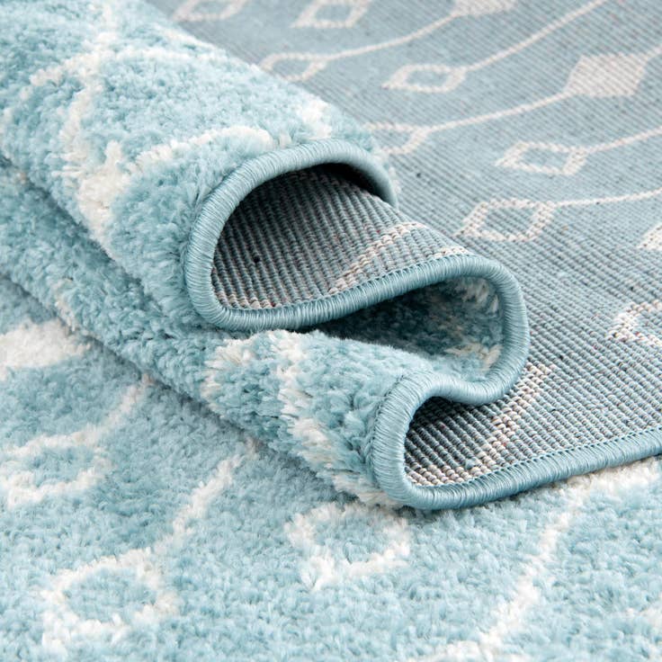 Detail image of 10' x 10' Moroccan Trellis Square Rug