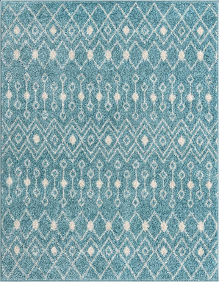 Detail image of 5' 3 x 5' 3 Moroccan Trellis Square Rug