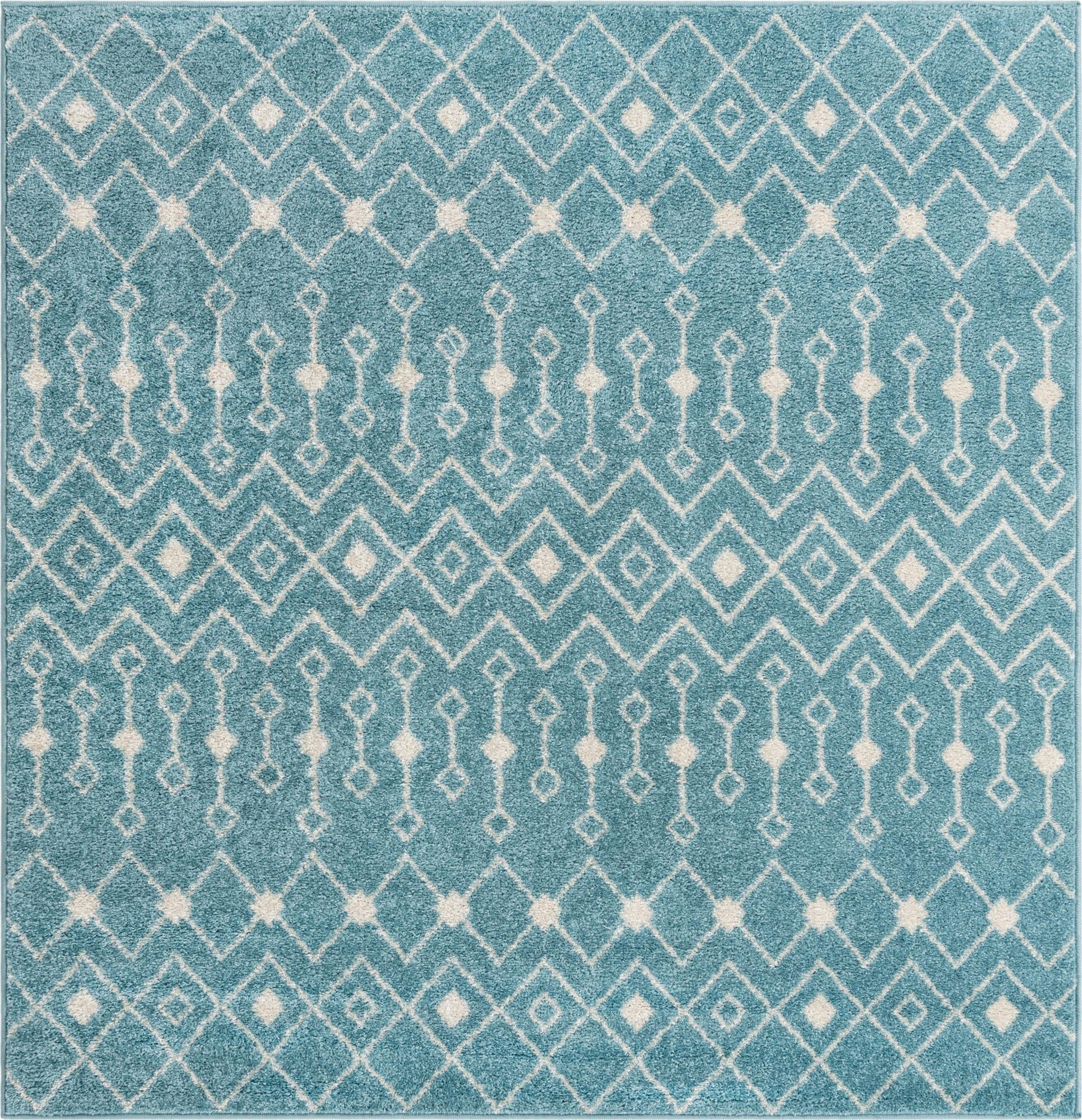 Primary image 6' x 6' Moroccan Trellis Square Rug