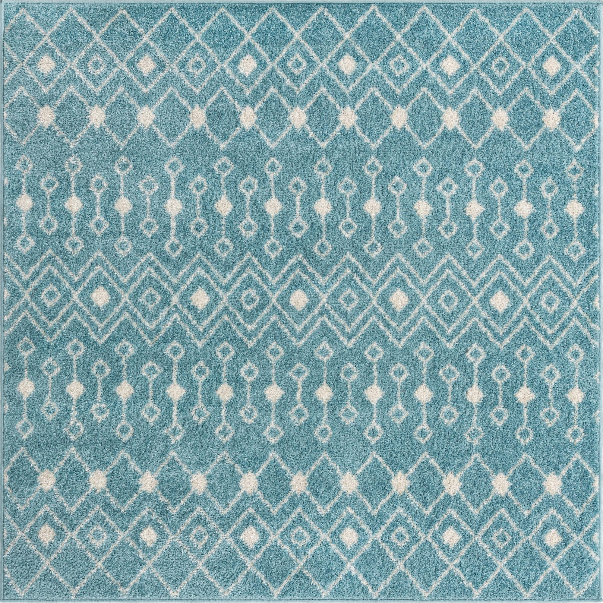 5' 3 x 5' 3 Moroccan Trellis Square Rug