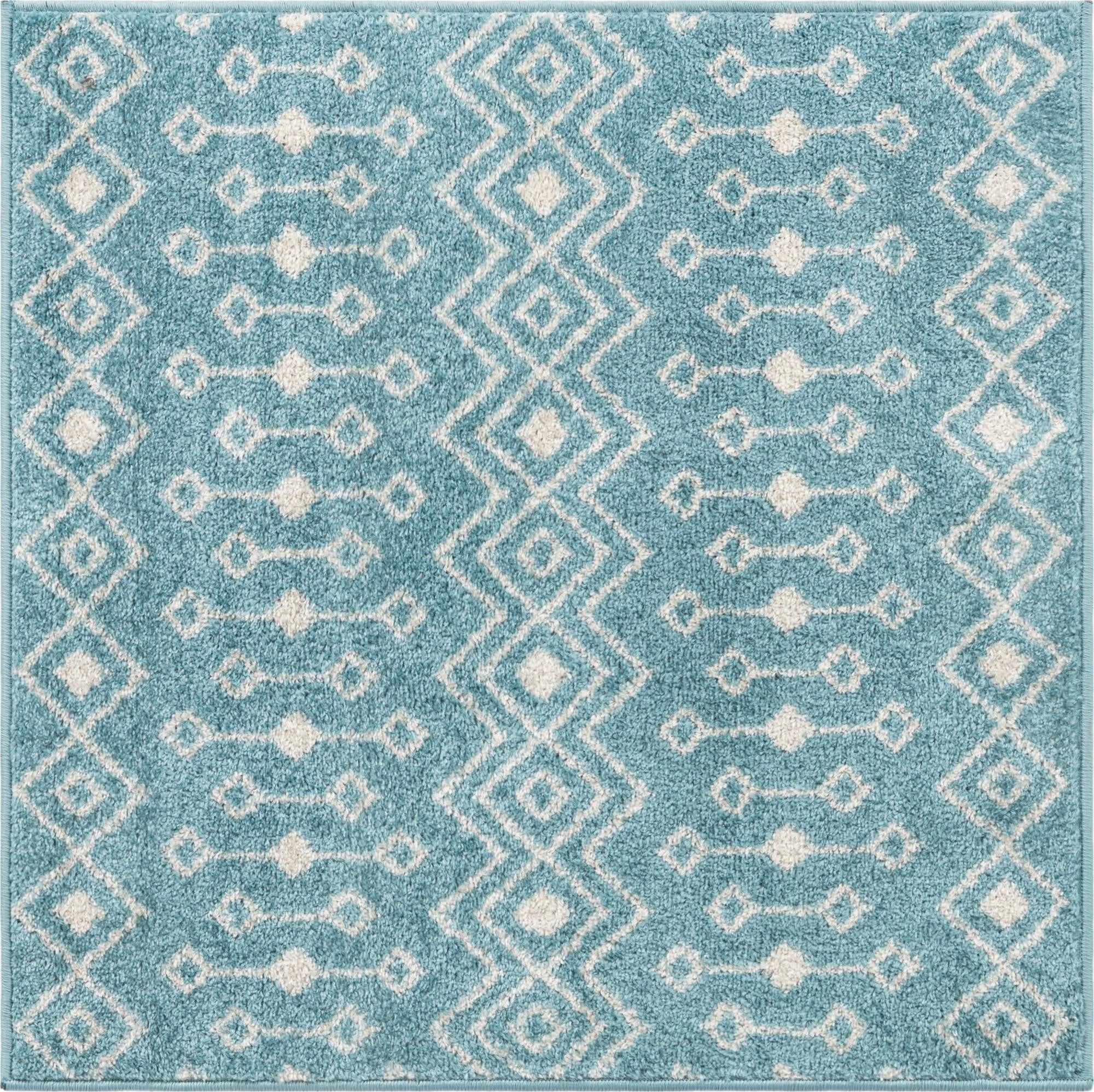 Primary image 3' 3 x 3' 3 Moroccan Trellis Square Rug