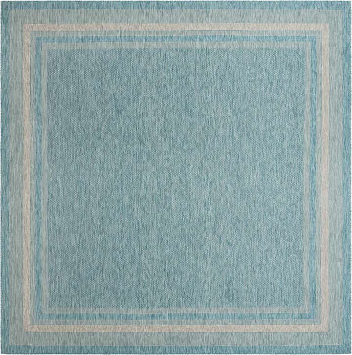 400cm x 400cm Facile à nettoyer Border Tapis Intérieur / Extérieur Carré