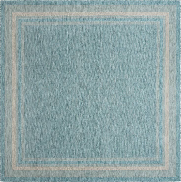 Vue détaillée : 400cm x 400cm Facile à nettoyer Border Tapis Intérieur / Extérieur Carré