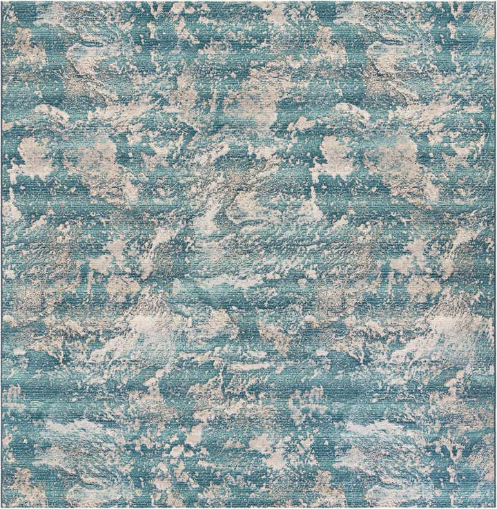 10' x 10' Easy-Clean Modern Indoor / Outdoor Square Rug