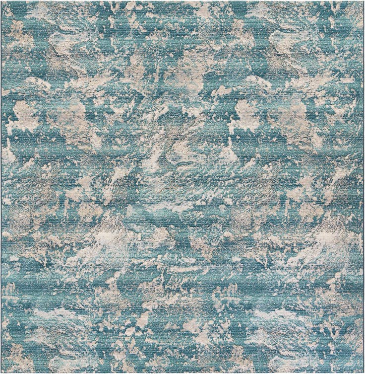 Detail image of 10' x 10' Easy-Clean Modern Indoor / Outdoor Square Rug