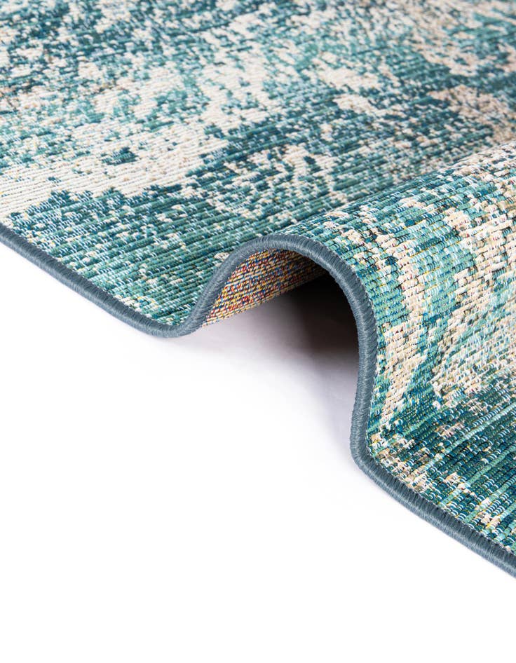 Detail image of 7' 10 x 7' 10  Washable Modern Indoor / Outdoor Square Rug