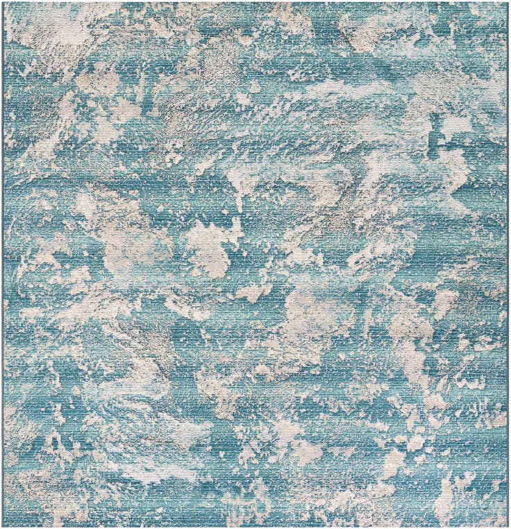 Detail image of 7' 10 x 7' 10 Easy-Clean Modern Indoor / Outdoor Square Rug