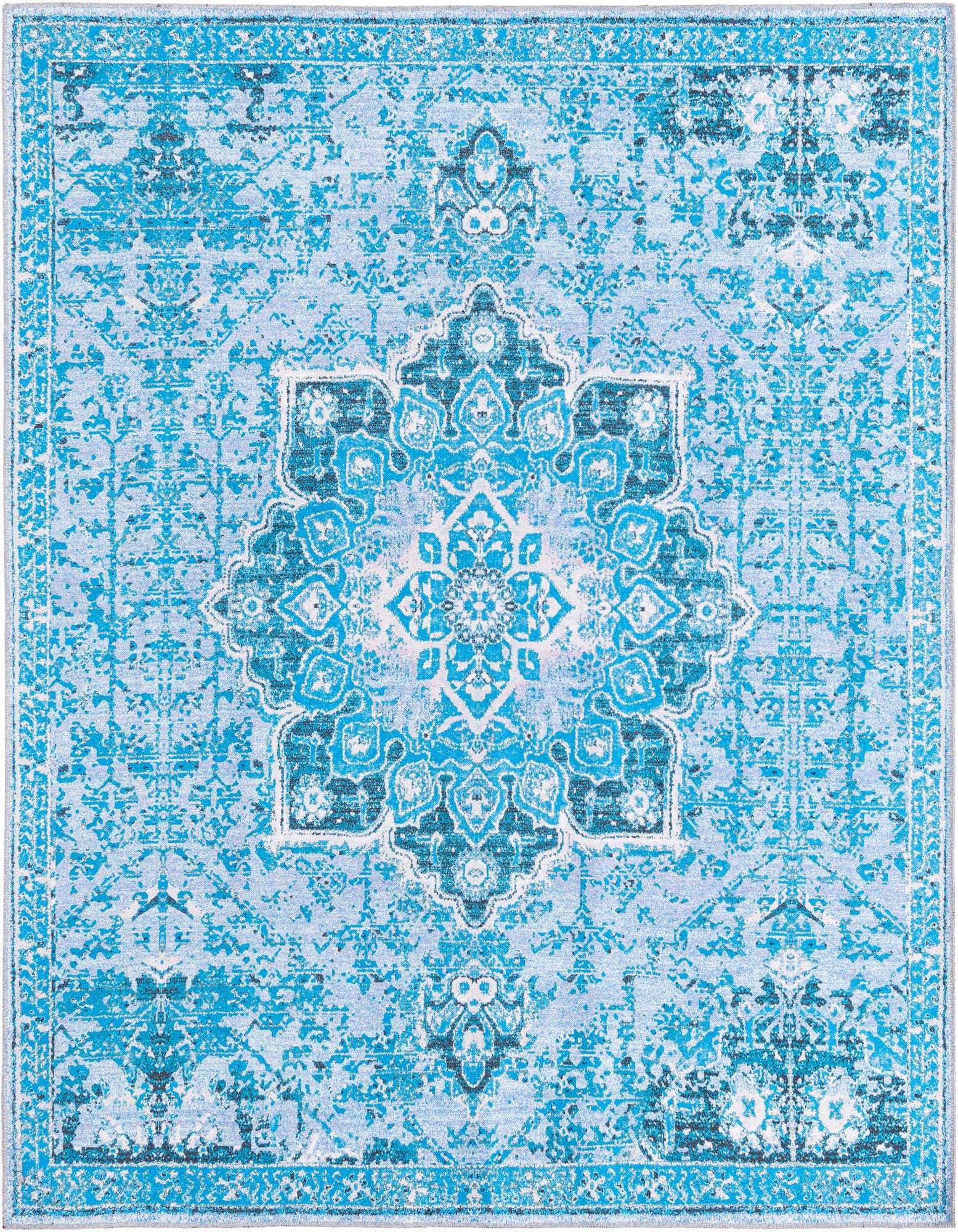 7' 3 x 7' 3 Washable Renaissance Square Rug