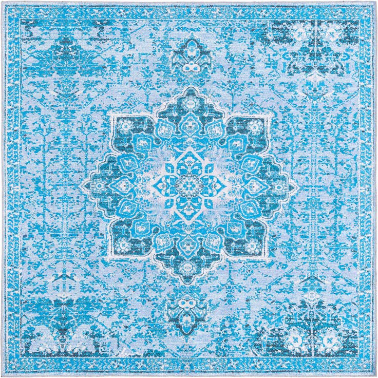 Detail image of 7' 3 x 7' 3 Washable Renaissance Square Rug