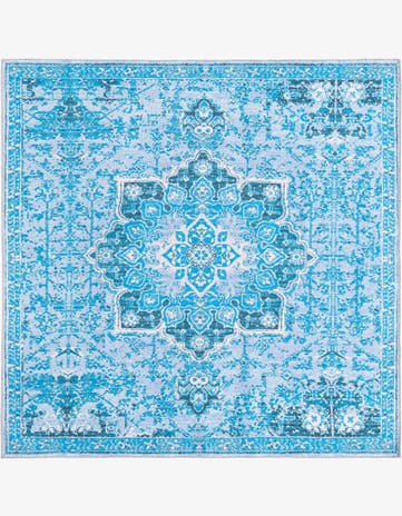 7' 3 x 7' 3 Washable Renaissance Square Rug
