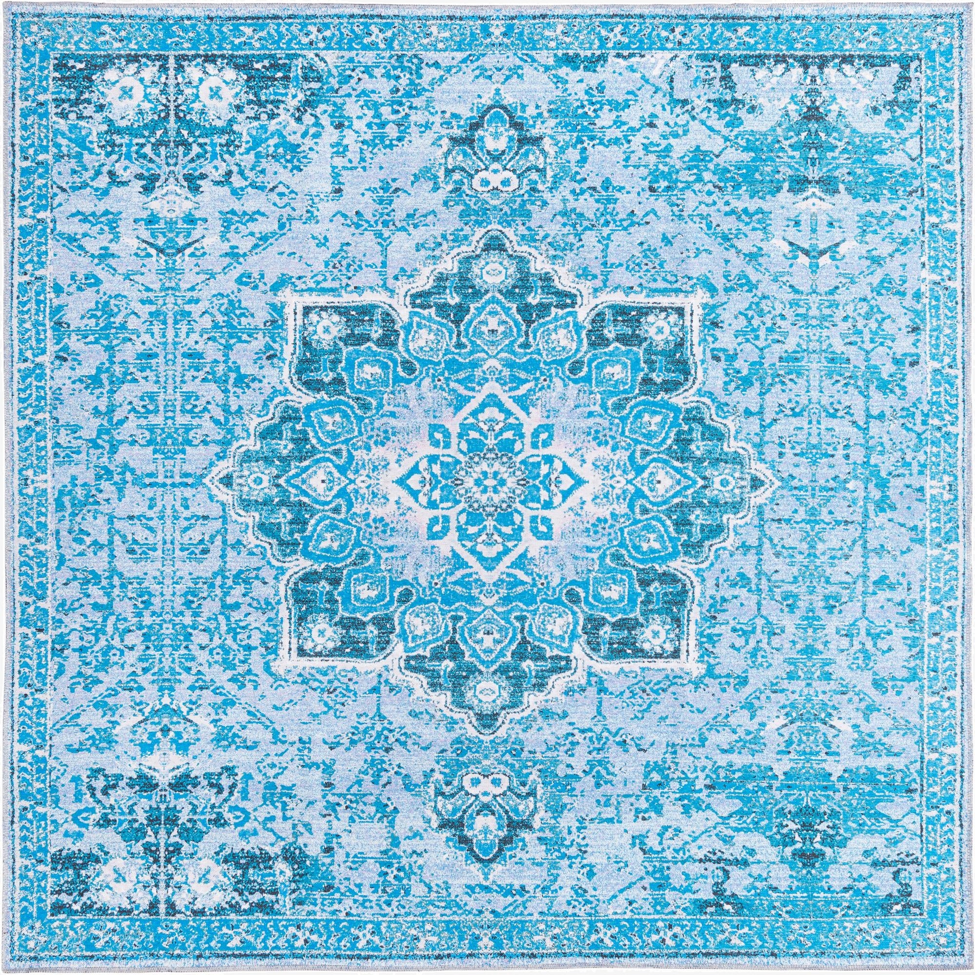 Primary image 7' 10 x 7' 10  Washable Renaissance Square Rug