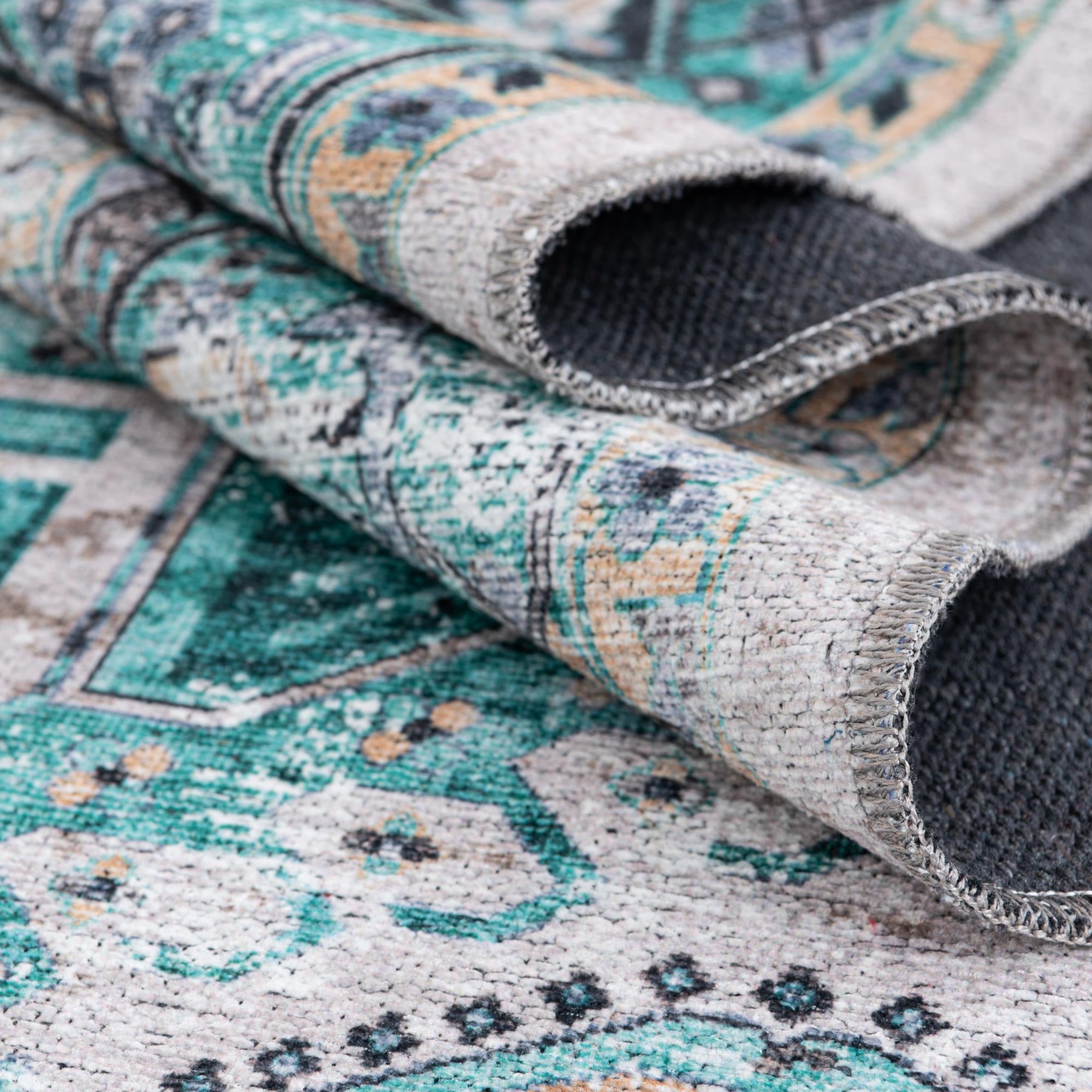 5' x 5' Washable Yara Octagon Rug