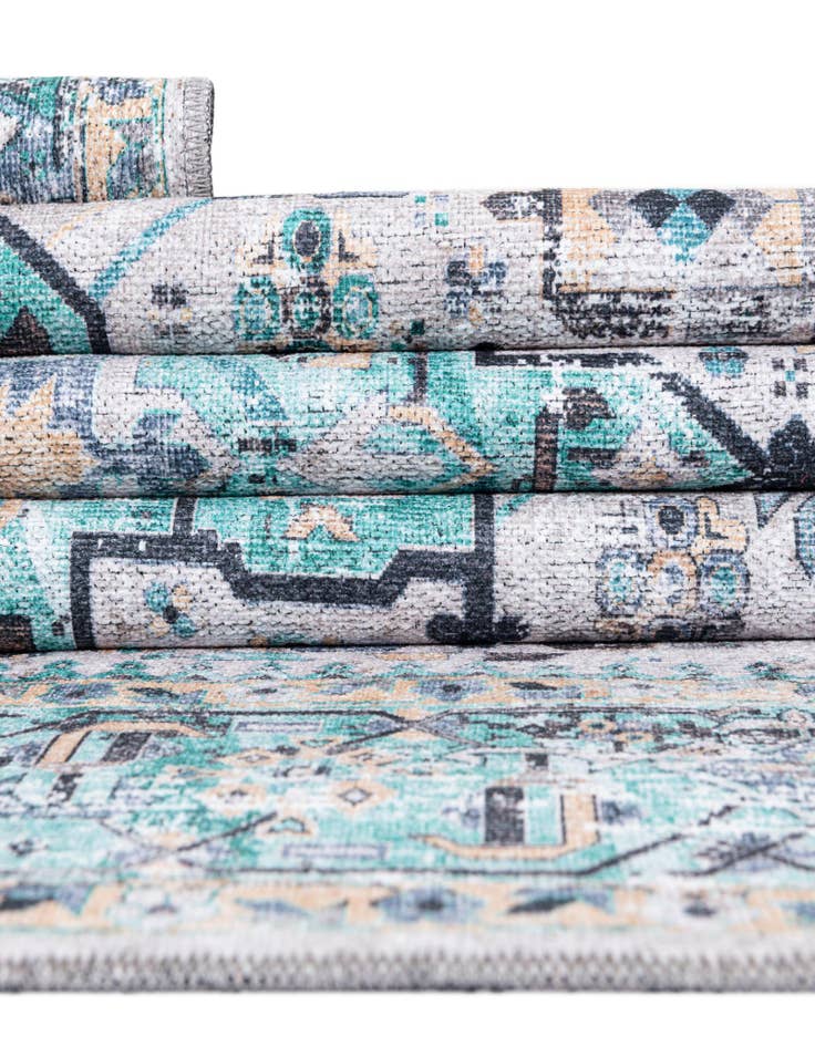 Detail image of 7' 10 x 7' 10  Washable Yara Octagon Rug