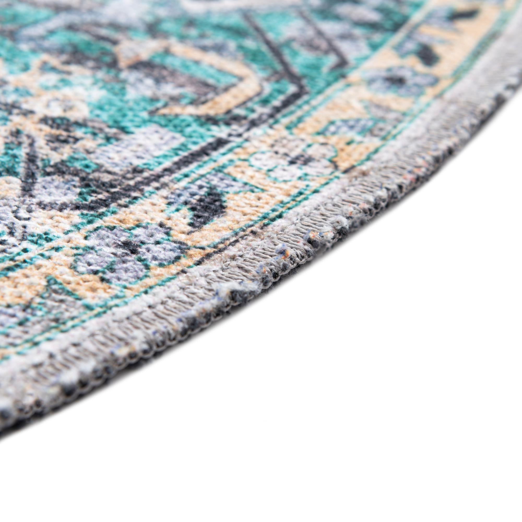 7' 10 x 7' 10 Washable Yara Round Rug