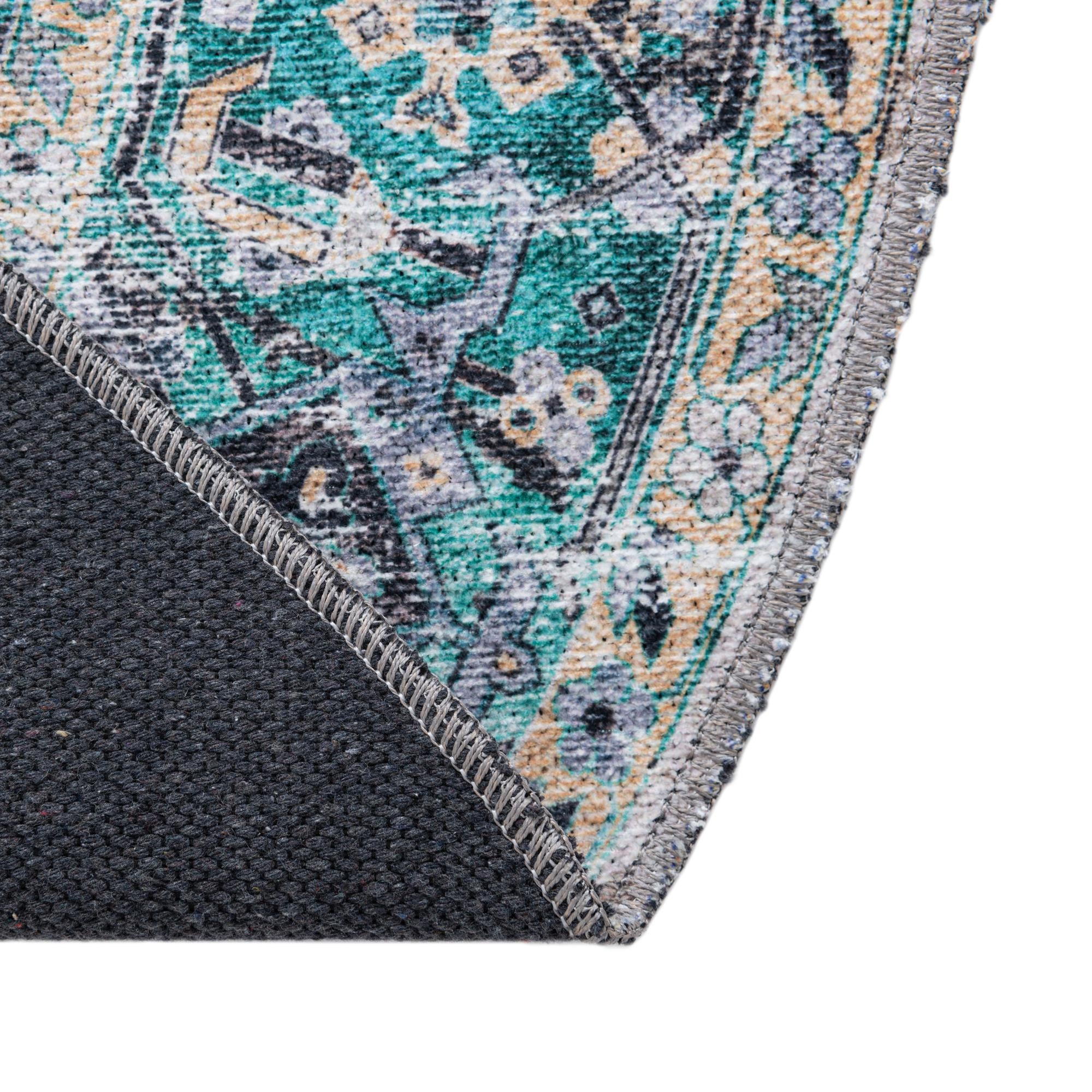 7' 10 x 7' 10 Washable Yara Round Rug