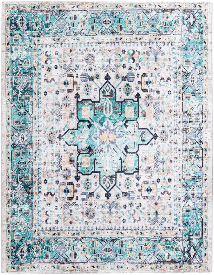 Detail image of 7' 10 x 7' 10 Washable Yara Square Rug