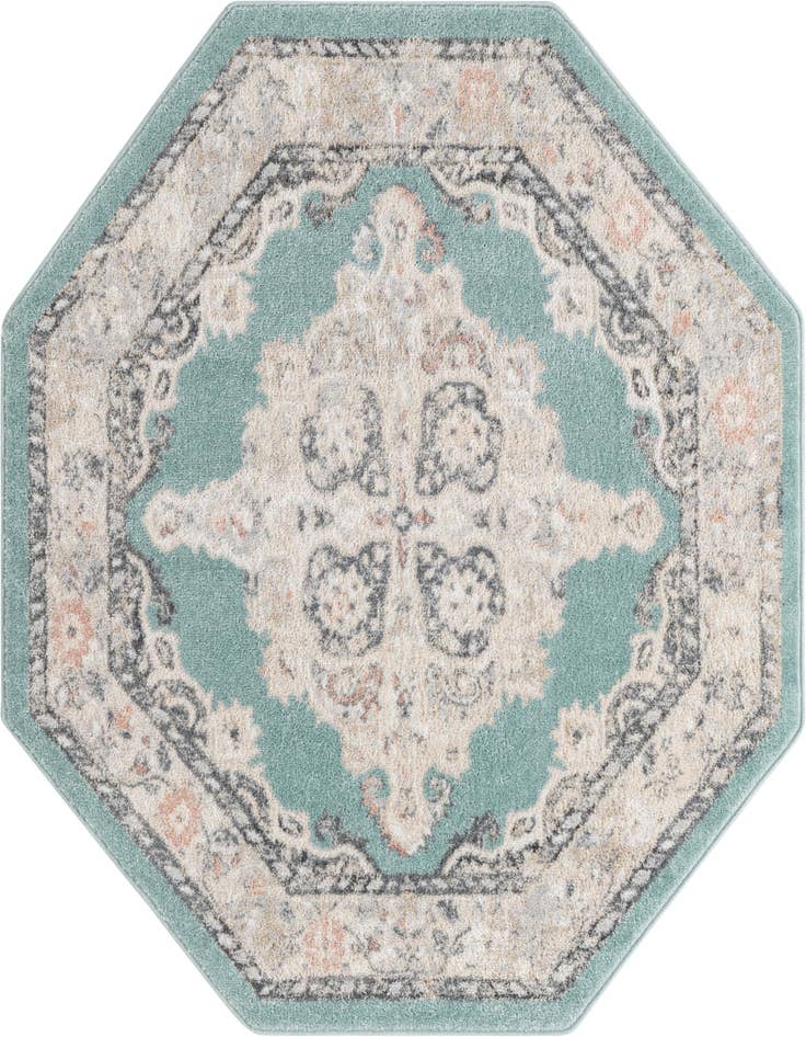 Detail image of 5' x 5' Parker Octagon Rug