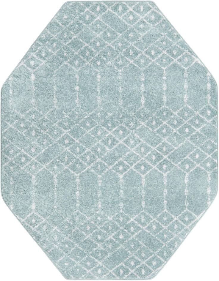 Detail image of 5' 3 x 5' 3 Paxon Trellis Octagon Rug
