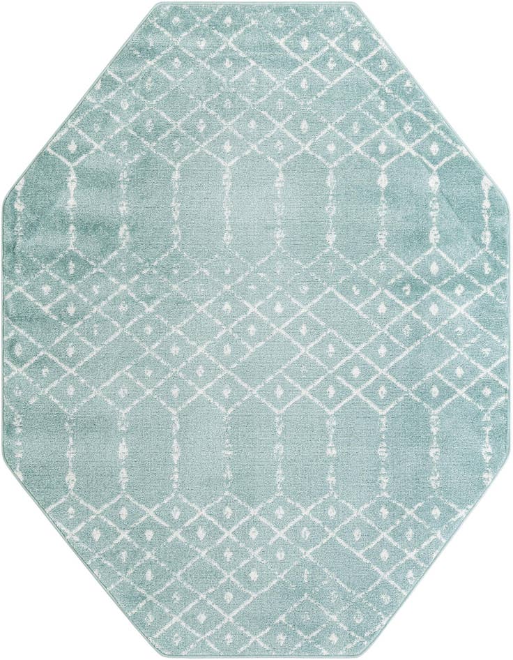 Detail image of 6' 1 x 6' 1 Paxon Trellis Octagon Rug