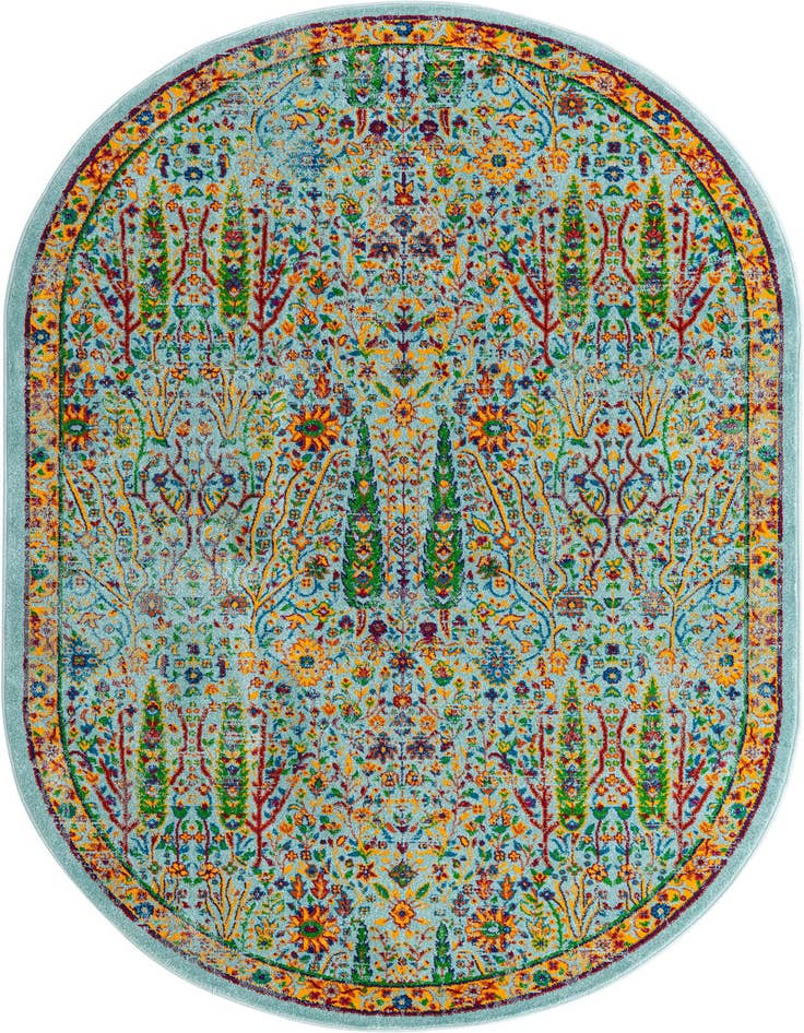 Detail image of 5' 3 x 8' Calypso Oval Rug