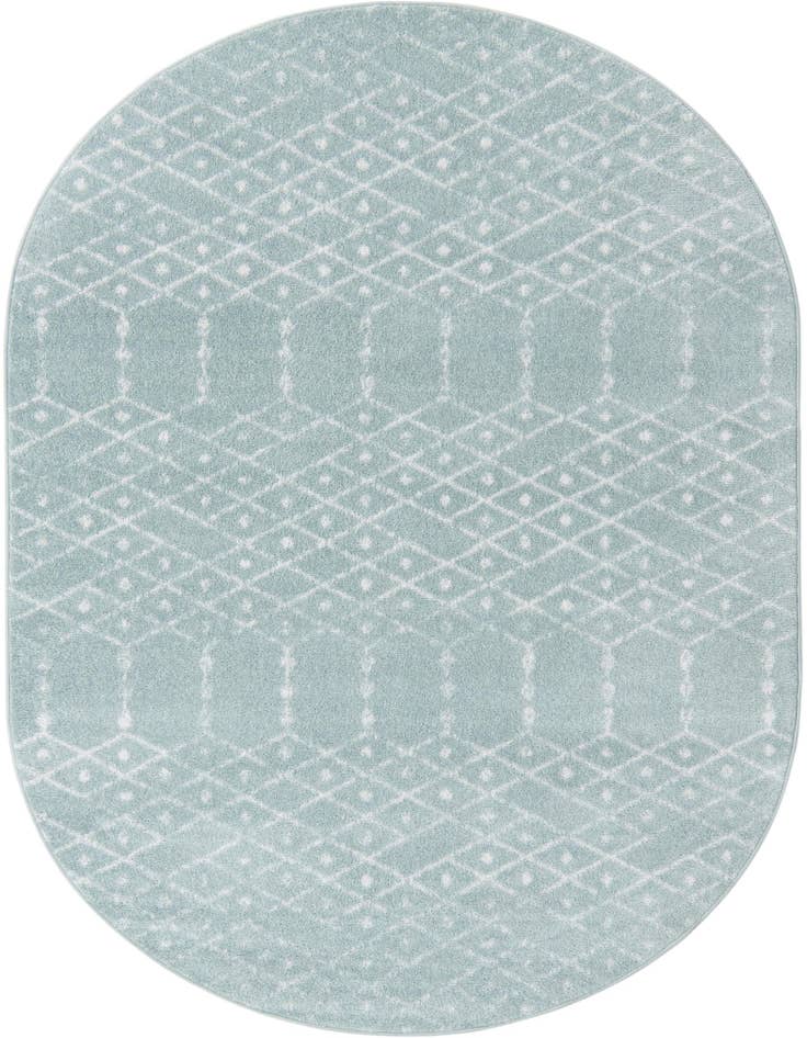 Detail image of 7' 10 x 10' Paxon Trellis Oval Rug