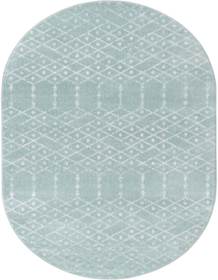 Detail image of 5' 3 x 8' Paxon Trellis Oval Rug