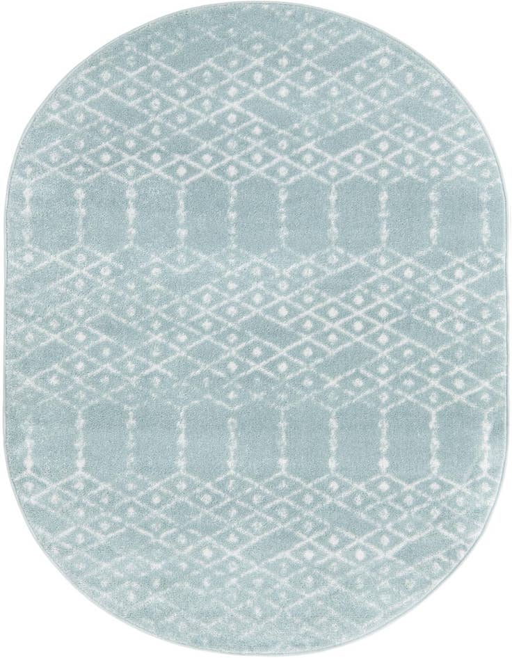 Detail image of 4' x 6' Paxon Trellis Oval Rug