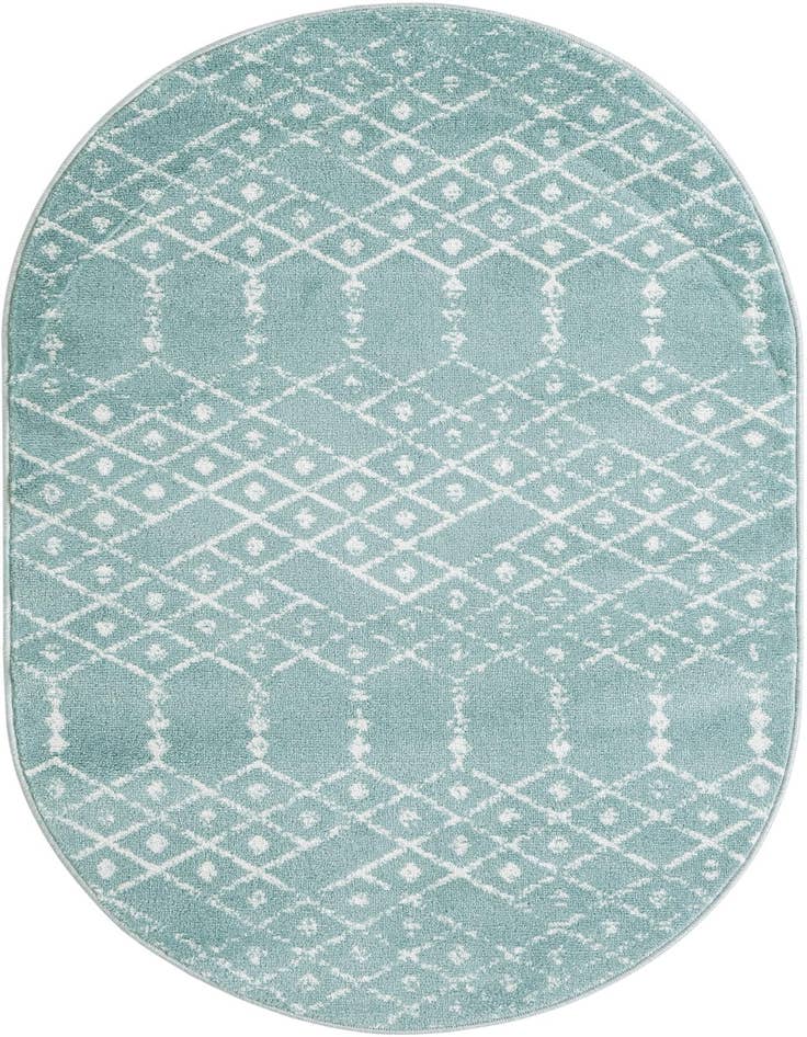 Detail image of 3' 3 x 5' 3 Paxon Trellis Oval Rug