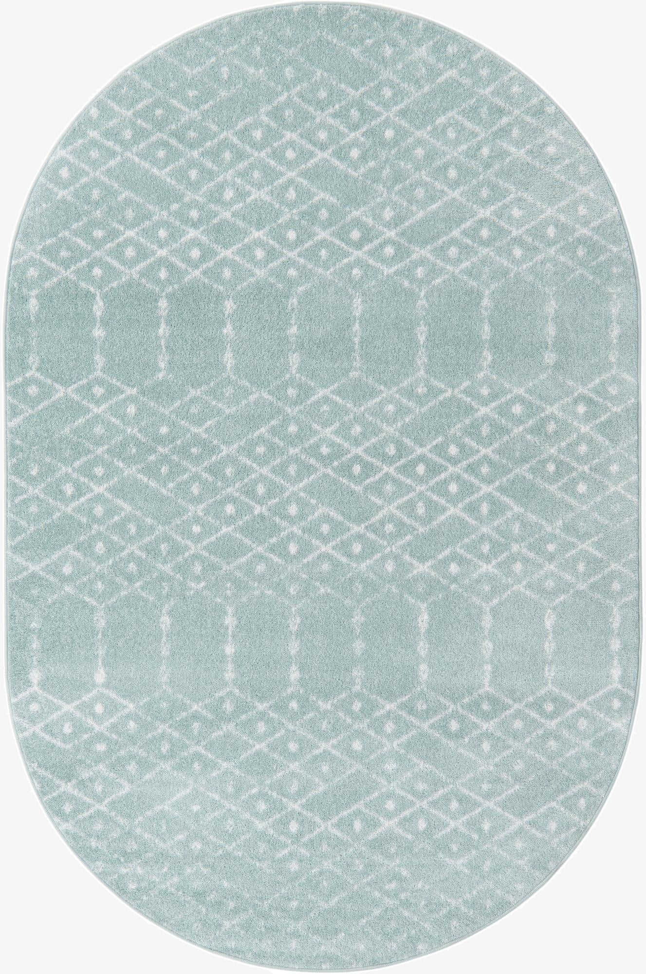 Primary image 5' 3 x 8' Paxon Trellis Oval Rug