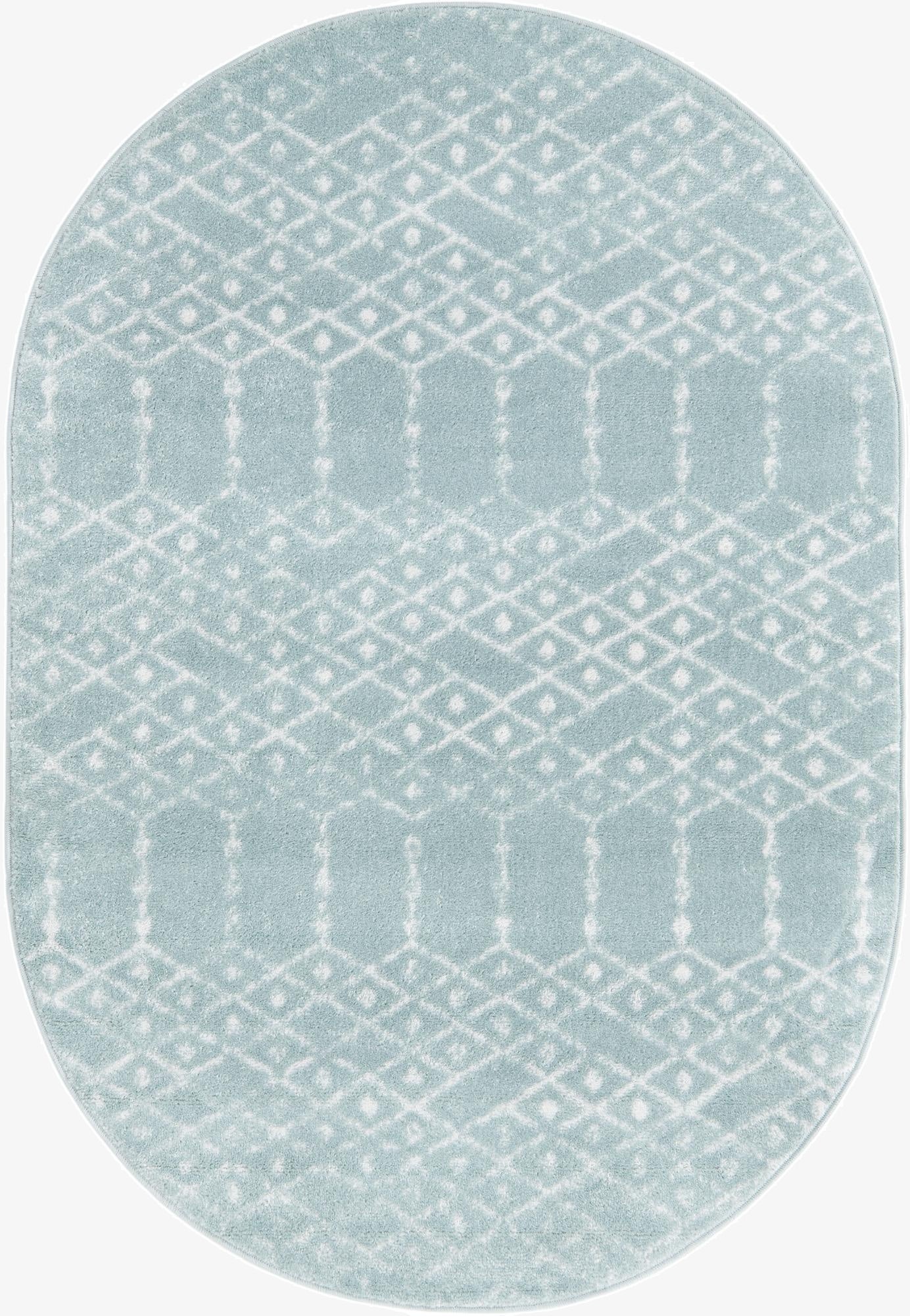 Primary image 4' x 6' Paxon Trellis Oval Rug