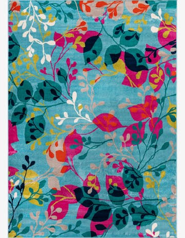 Aqua Azalea Rug