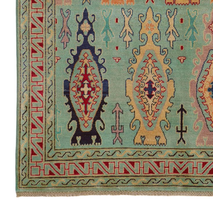 Detail image of 5' 8 x 8' 1 Hand Knotted Kazak Rug